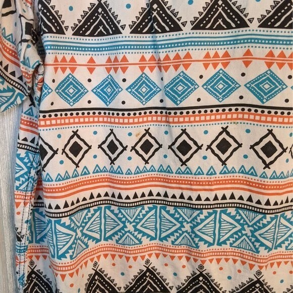 Decibel South West Print Button Front Short Sleeve Shirt EUC SZ L - Picture 3 of 6